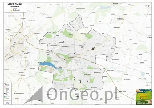 Mapa gminy Opatówek